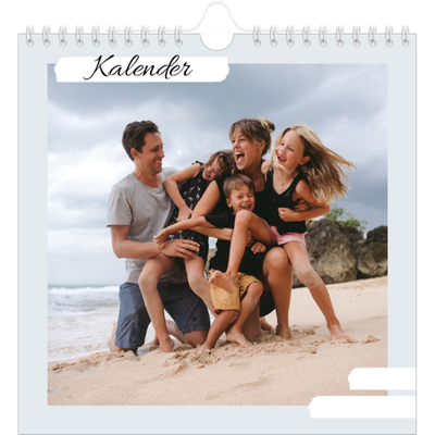 Jaarkalenders vierkant — Gedempte tonen [omslag]