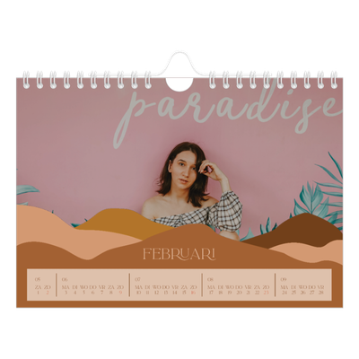 Fotokalender A5 — Neutrale bergen [Februari]