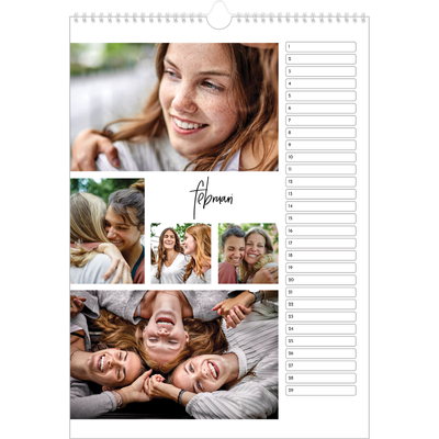 Verjaardagskalenders A3 — Foto arrangement [Februari]