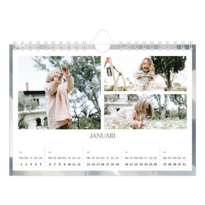 Fotokalender A5 — Verfkwast effect [Januari]