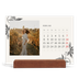 Bureaukalender met houten standaard  — Inkt & klimop [Februari]