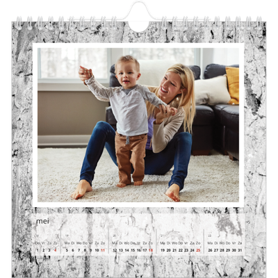 Jaarkalenders vierkant — Boomschors [omslag]