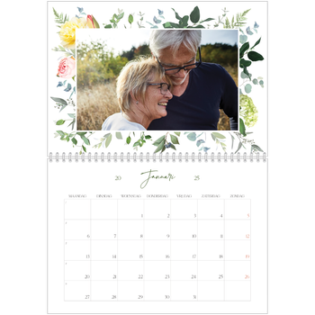 Fotokalender A4 Dubbel — Klassieke bloemen