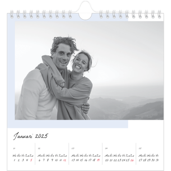 Fotokalender Vierkant — Kleur frames