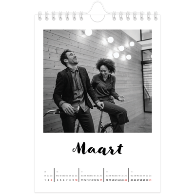 Fotokalender A5 — Handgeschreven letters [Maart]