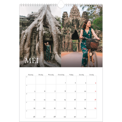 A3 Jaarkalender — Schreefletters [omslag]