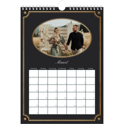 Fotokalender A4 (20 x 30 cm) — Klassiek vintage [Maart]