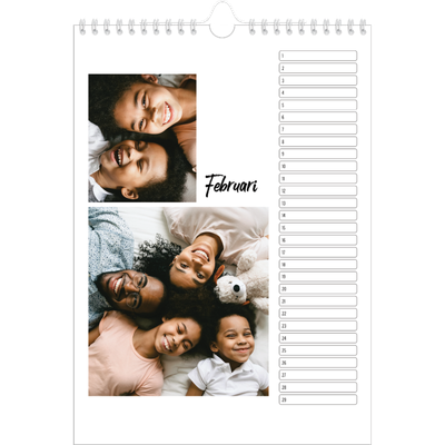 Verjaardagskalenders A4 — Dit ben ik [Februari]