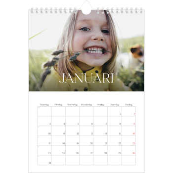 Fotokalender A4 — Twaalf grote maanden
