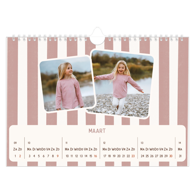 Fotokalender A4 — Retro patronen [Maart]