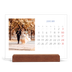 Bureaukalender met houten standaard  — Kobalt klassieker [Januari]