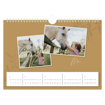 Fotokalender A4 — Warme aardetinten [omslag]