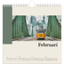 Jaarkalenders vierkant — Bezienswaardigheden van de wereld [Februari]