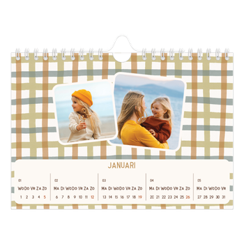 Fotokalender A5 — Retro patronen
