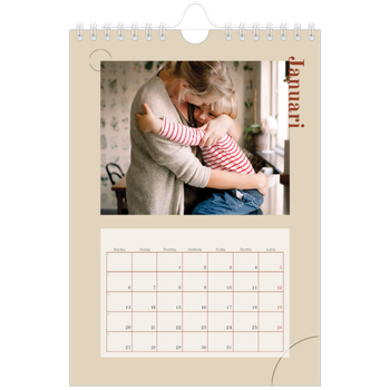 Fotokalender A5 — Asymmetrische tekst