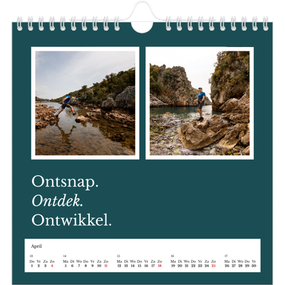 Jaarkalenders vierkant — Redactionele Aarde [April]