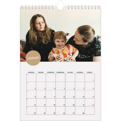 Fotokalender A4 (20 x 30 cm) — Fotosticker [Februari]