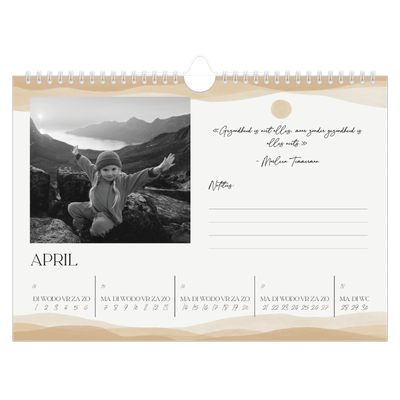 Fotokalender A4 — Welzijn quotes [April]