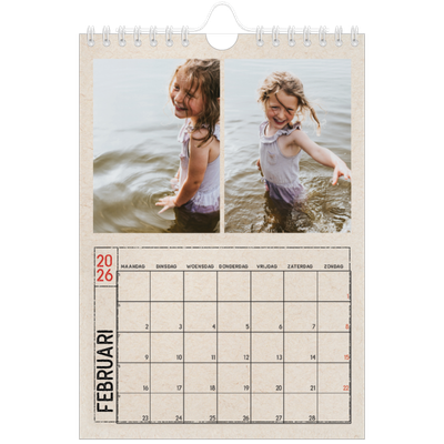 Fotokalender A5 — Stempel effect [Februari]
