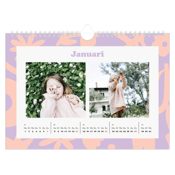 Fotokalender A4 — Speelse patronen