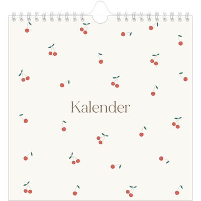 Jaarkalenders vierkant — Kersen gelukzaligheid [omslag]