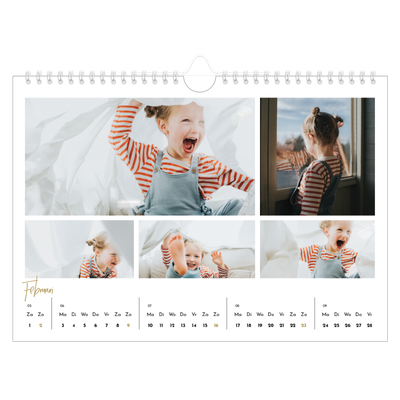 Fotokalender A4 — Handgeschreven [Februari]