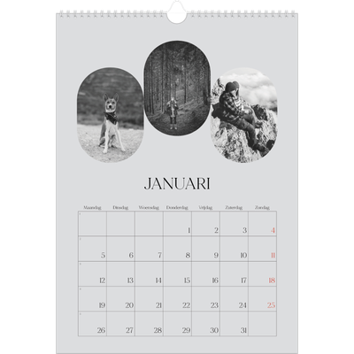 A3 Jaarkalender — De open weg [Januari]