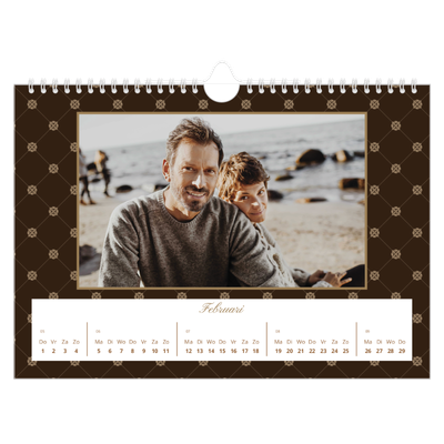 Fotokalender A4 — Vintage zwart-wit [Februari]