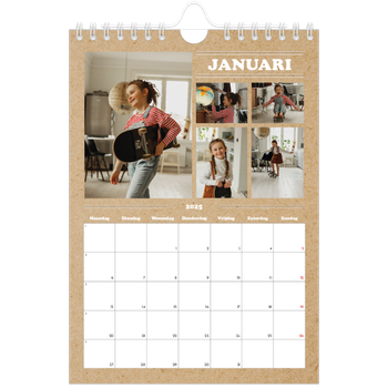 Fotokalender A5 — Magazine stijl