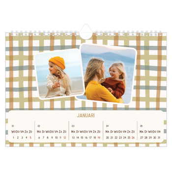 Fotokalender A4 — Retro patronen