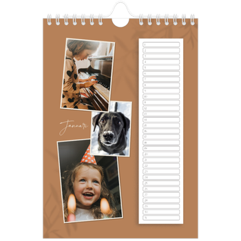 Fotokalender A5 — Warme aardetinten