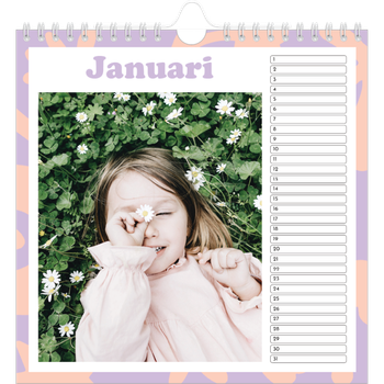 Fotokalender Vierkant — Speelse patronen