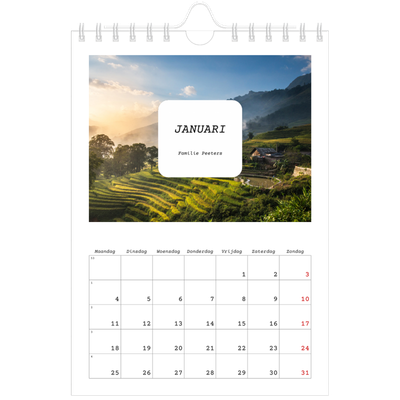 Fotokalender A5 — Het volledige verhaal [Januari]