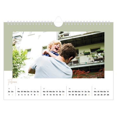 Fotokalender A4 — Aardse frames [Februari]