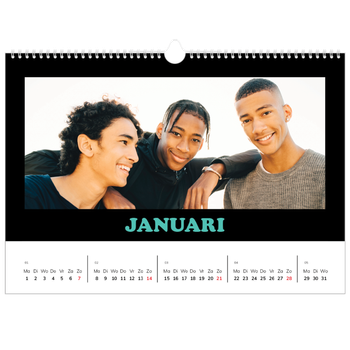 Fotokalender A4 — Vrolijke letters