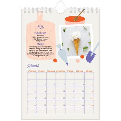 Fotokalender A5 — Een jaar vol recepten [Maart]