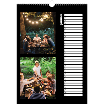 Fotokalender A3 — Foto in zwart kader