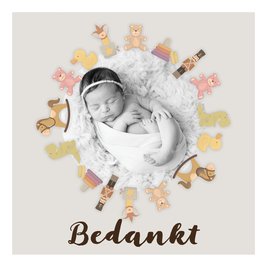 Bedankkaarten — Teddybeer