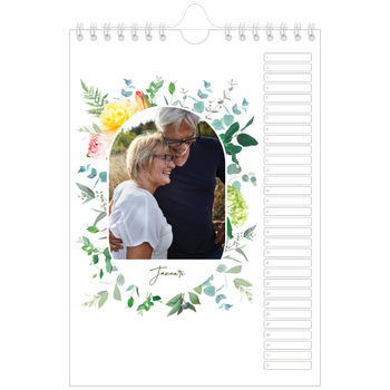 Fotokalender A5 — Klassieke bloemen