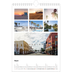 Fotokalender A4 (20 x 30 cm) — Eenvoudig blokkenpatroon [Maart]