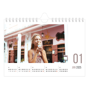 Fotokalender A5 — Maandnummers