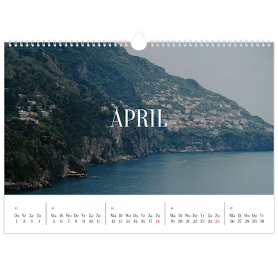 Fotokalender A3 — Eindeloze ontsnapping [April]