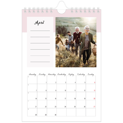 Fotokalender A5 — Kalender Lijst [April]