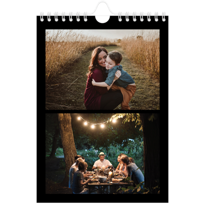 Fotokalender A5 — Foto in zwart kader [omslag]