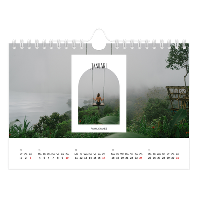 Fotokalender A5 — De open boog [Januari]
