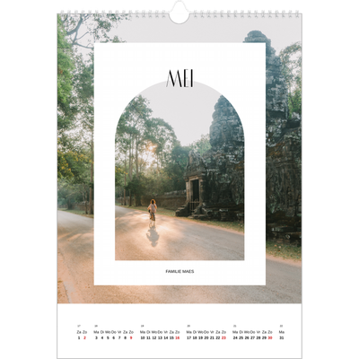 A3 Jaarkalender — De open boog [Mei]
