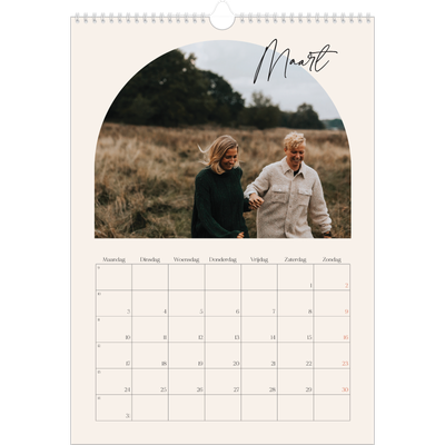 A3 Jaarkalender — Boog van herinneringen [Maart]