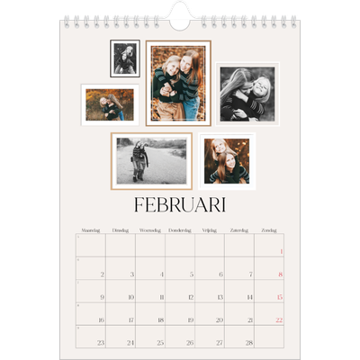 Fotokalender A4 (20 x 30 cm) — Fotowand gallerij [Februari]
