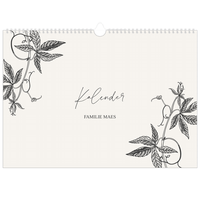 Fotokalender A3 — Inkt & klimop [omslag]