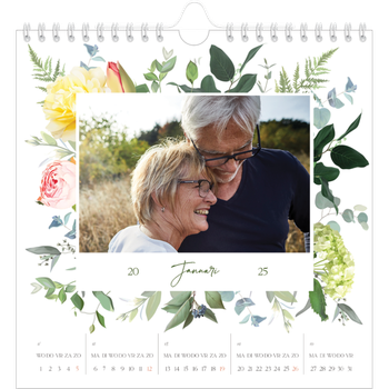 Fotokalender Vierkant — Klassieke bloemen